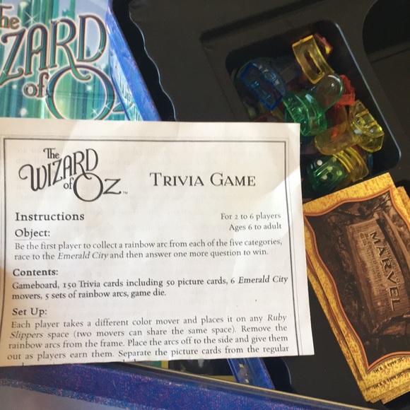 Wizard of Oz Trivia Board Game 1999 - Picture 3 of 4